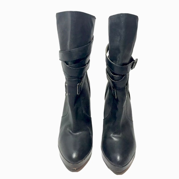 FRYE Harlow Multi Strap Boots Heel Platform - Picture 2 of 10